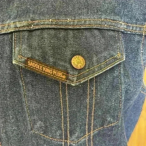 Vintage saddle King Westerndenim men’s or women’s vest. - Picture 2 of 7